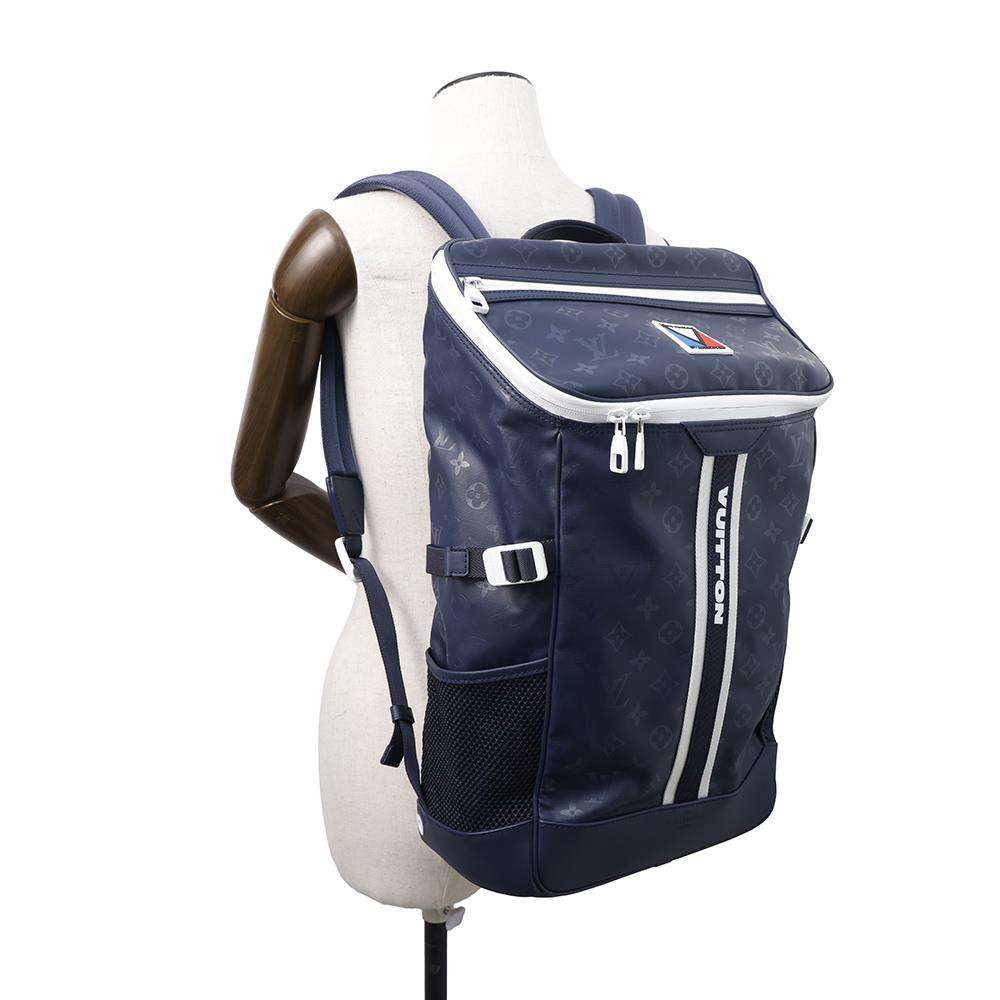 LOUIS VUITTON Mountain Backpack BlueM11682 Monogram Storm